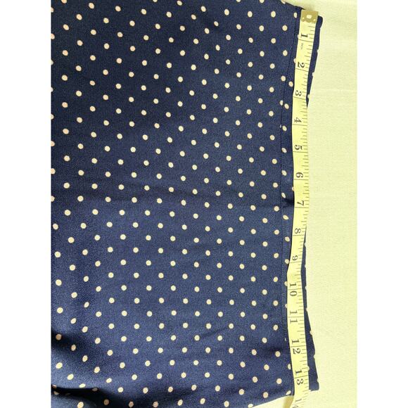 Reformation Polka Dot Midi Skirt Navy Size 6 - Picture 7 of 8
